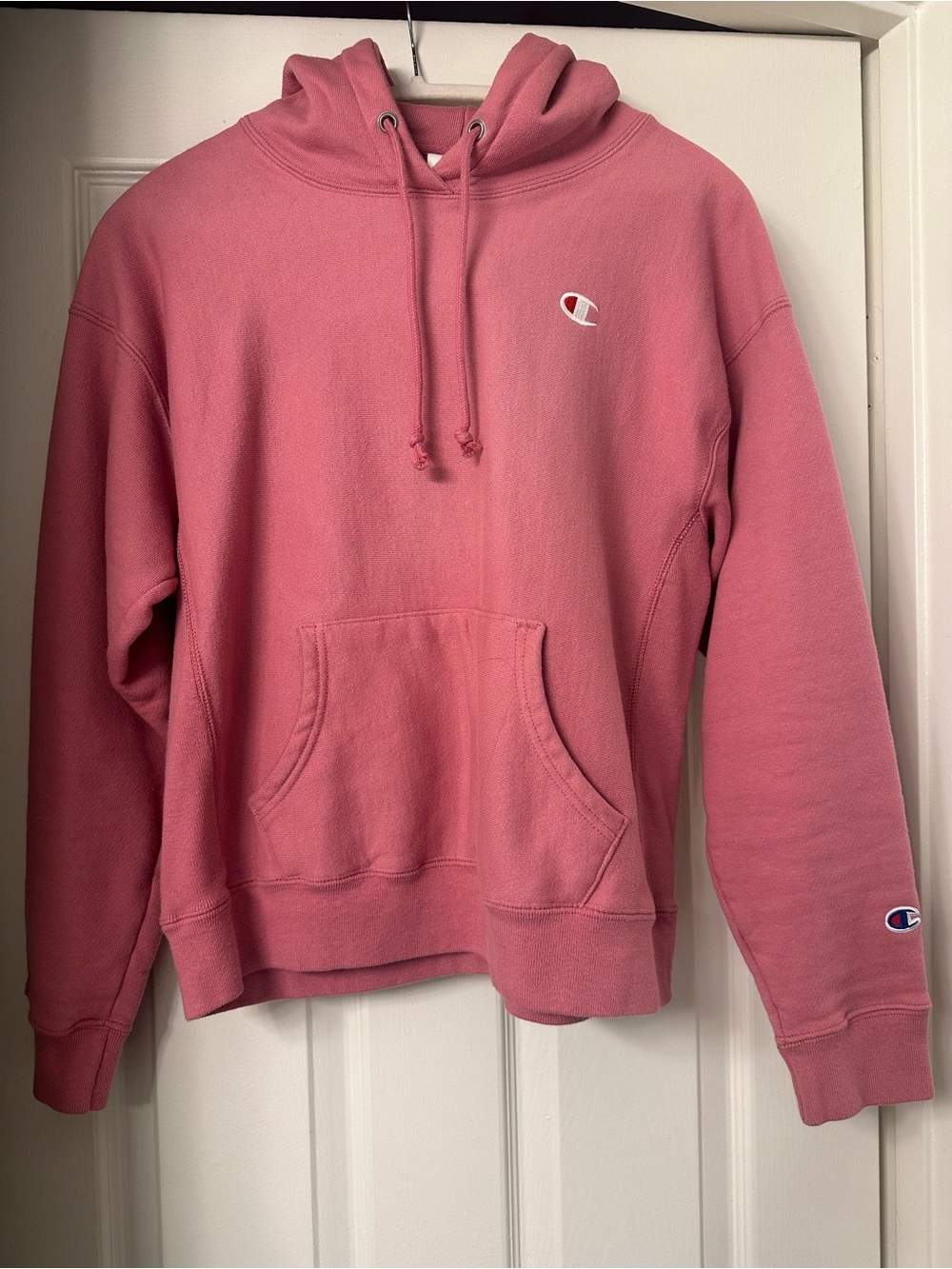 Champion Pink Pullover Hoodie with Kangaroo Pocket